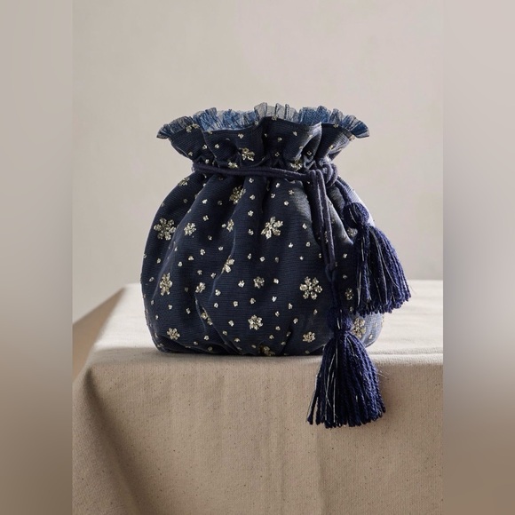 Free People Handbags - Free people seasons sparkle mini gift sack
